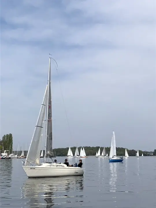 Ankunft im Hafen nach der Freitagsregatta